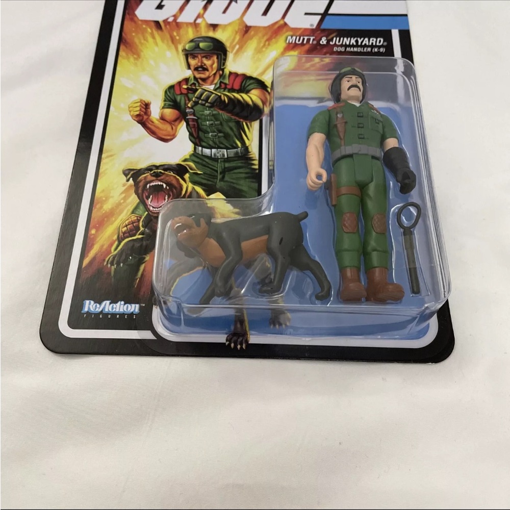 G.I. Joe Mutt & Junkyard Dog Handler Super7 Reaction 3.75” Figure New In Hand - Picture 5 of 7